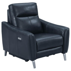 Derek Blue Power Recliner