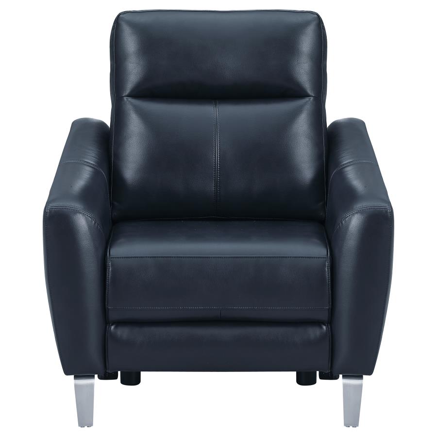 Derek Blue Power Recliner