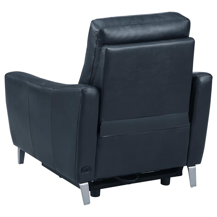 Derek Blue Power Recliner