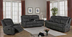 Lawrence Black 3 Pc Motion Sofa Set