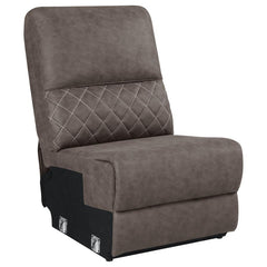 Variel Brown Armless Chair