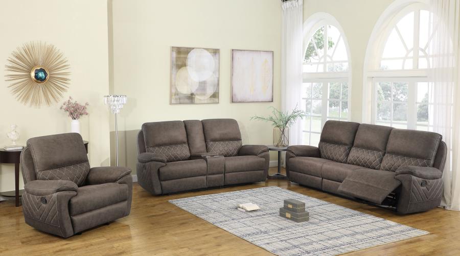 Variel Brown 6 Pc Motion Sectional