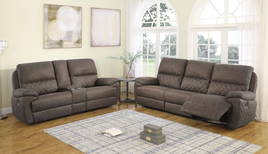 Variel Brown 6 Pc Motion Sectional