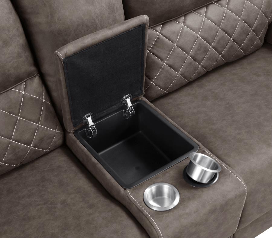 Variel Brown 6 Pc Motion Sectional