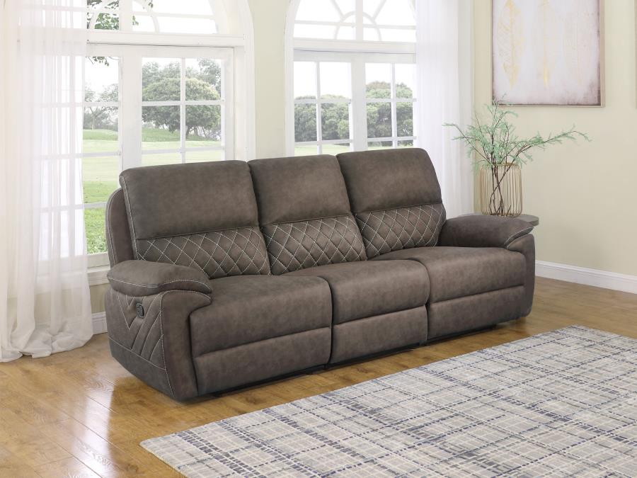 Variel Brown Motion Sofa