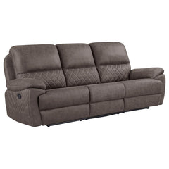 Variel Brown Motion Sofa