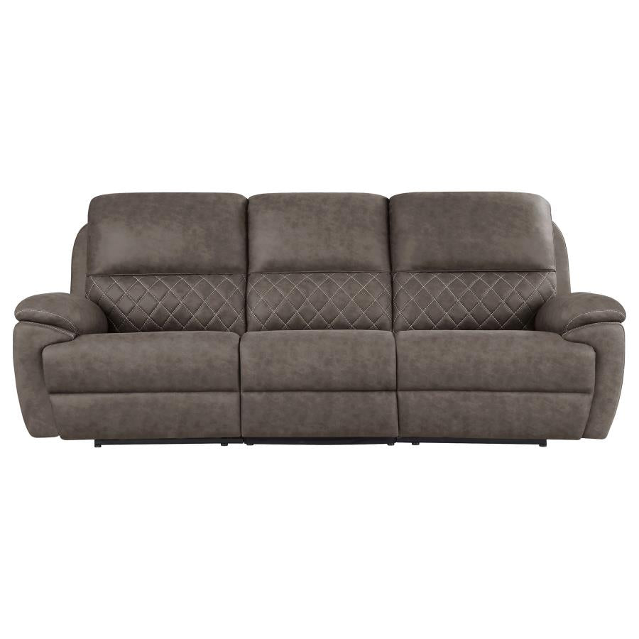 Variel Brown Motion Sofa