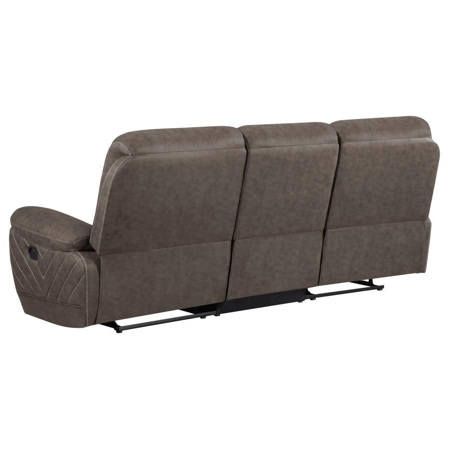 Variel Brown Motion Sofa