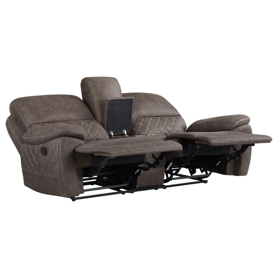 Variel Brown Motion Loveseat