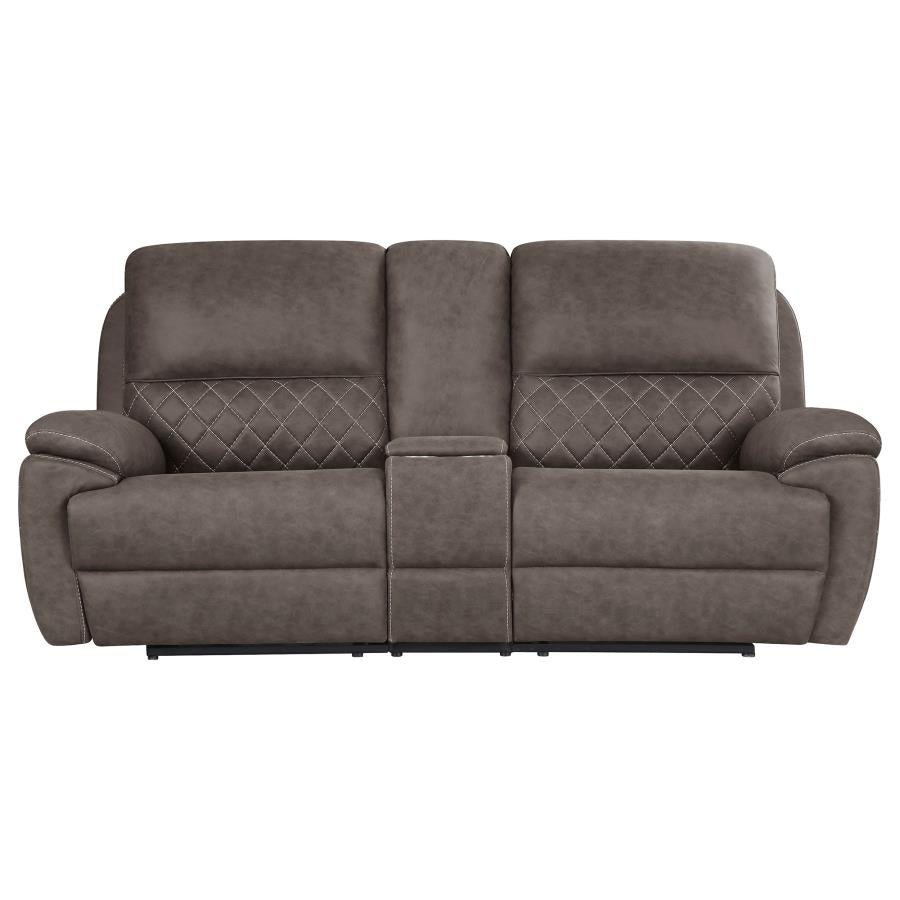 Variel Brown Motion Loveseat