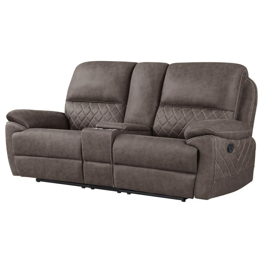 Variel Brown Motion Loveseat