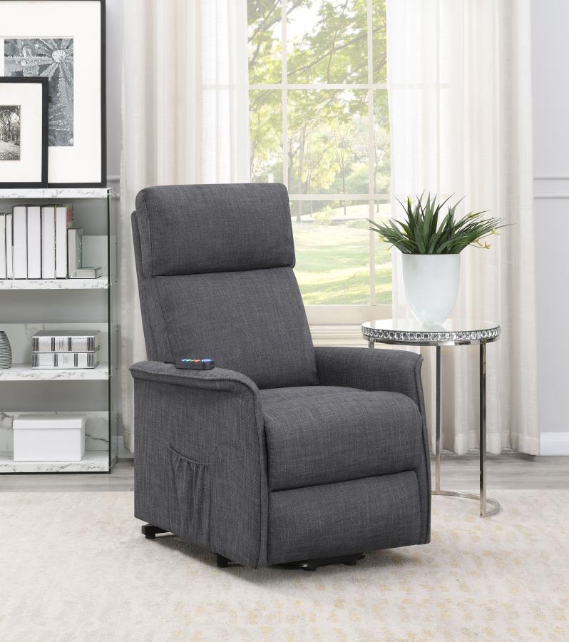 Herrera Grey Power Lift Massage Chair