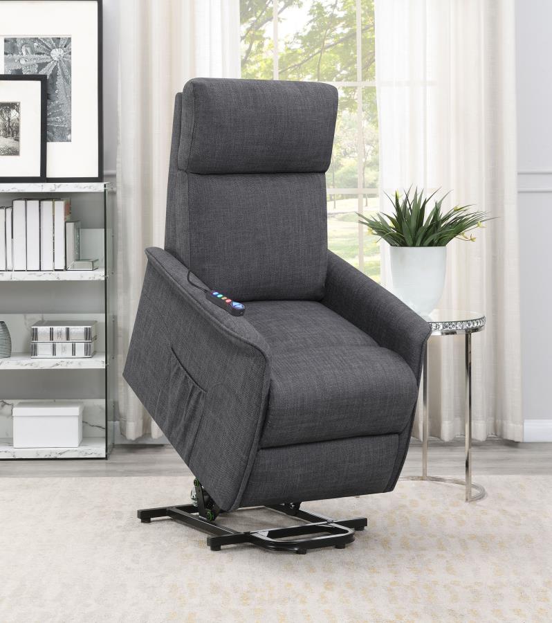 Herrera Grey Power Lift Massage Chair