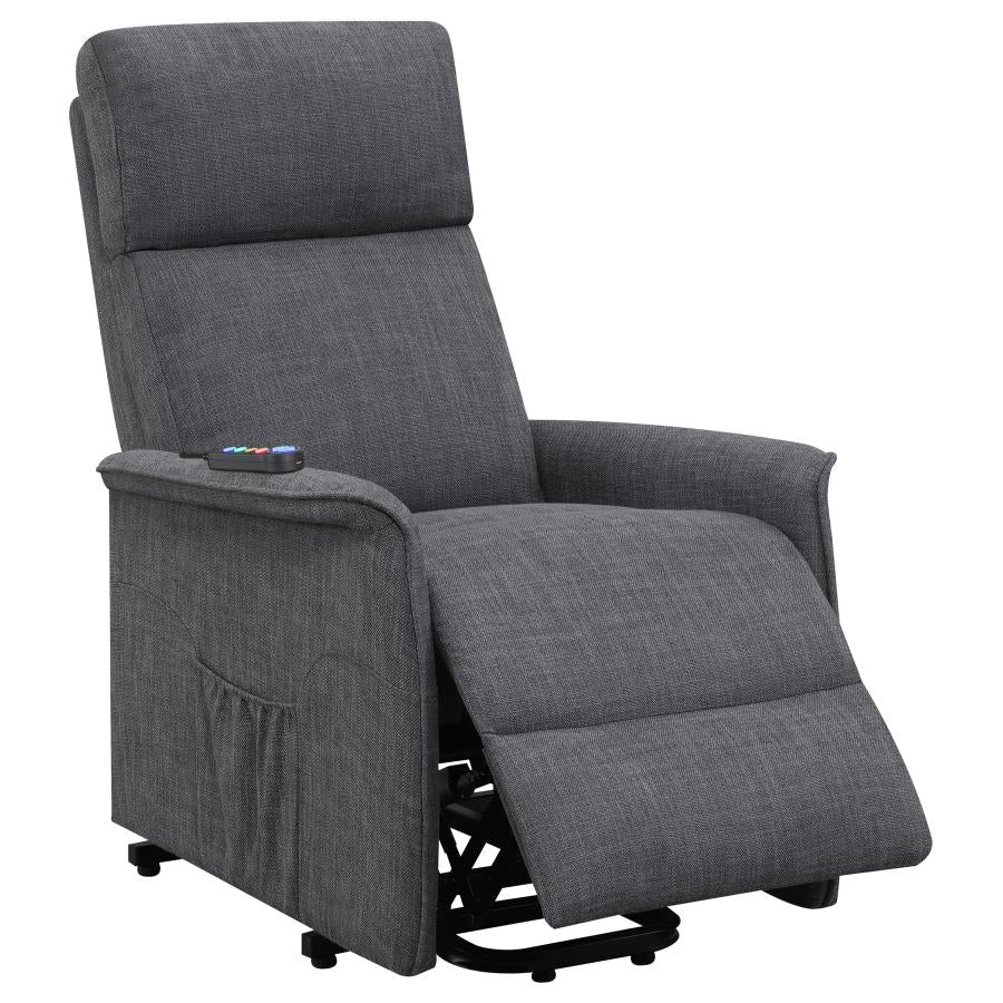 Herrera Grey Power Lift Massage Chair