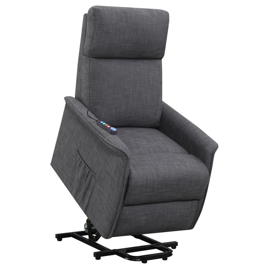 Herrera Grey Power Lift Massage Chair
