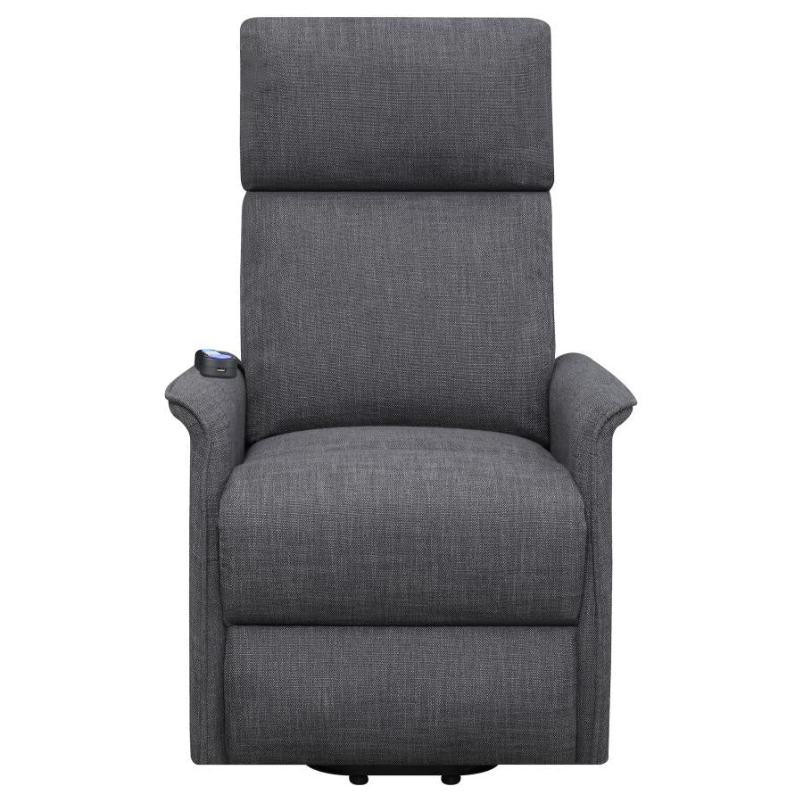 Herrera Grey Power Lift Massage Chair