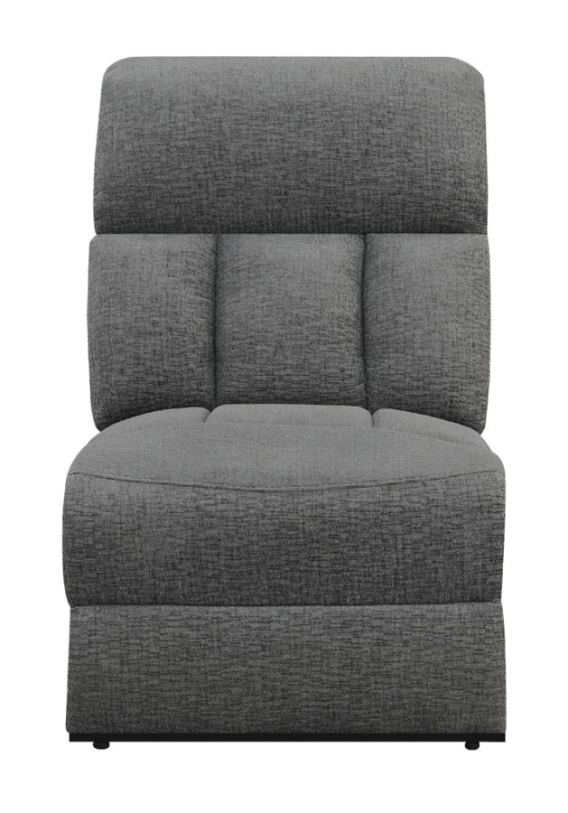 Bahrain Grey Armless Chair