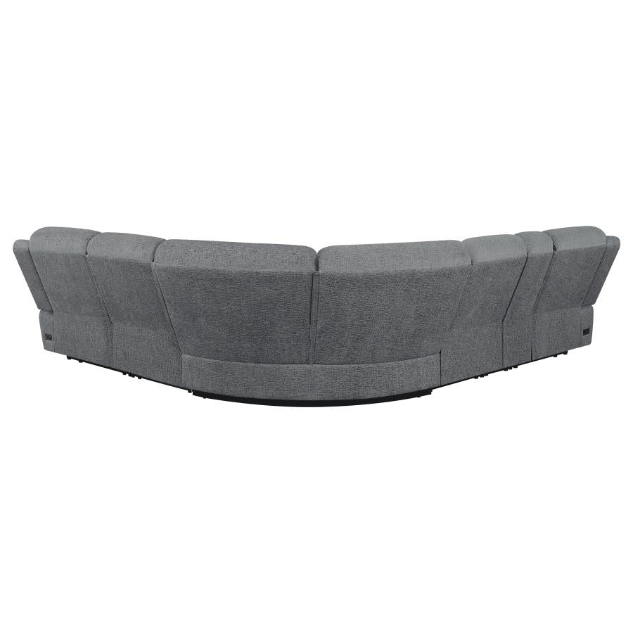 Bahrain Grey 6 Pc Power Sectional