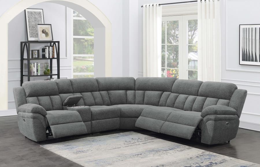 Bahrain Grey 6 Pc Power Sectional