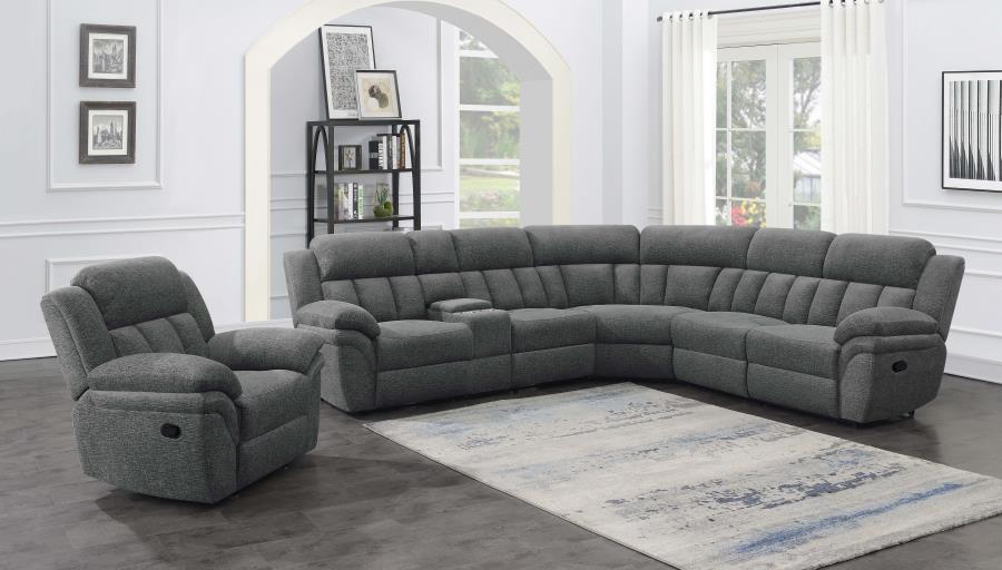 Bahrain Grey 6 Pc Motion Sectional