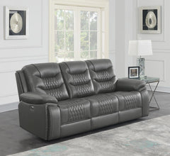 Flamenco Grey Power Sofa