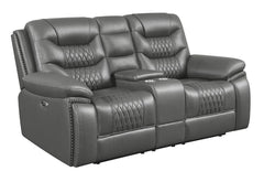 Flamenco Grey Power Loveseat
