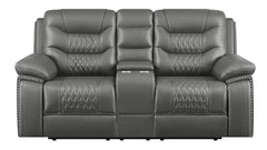 Flamenco Grey Power Loveseat