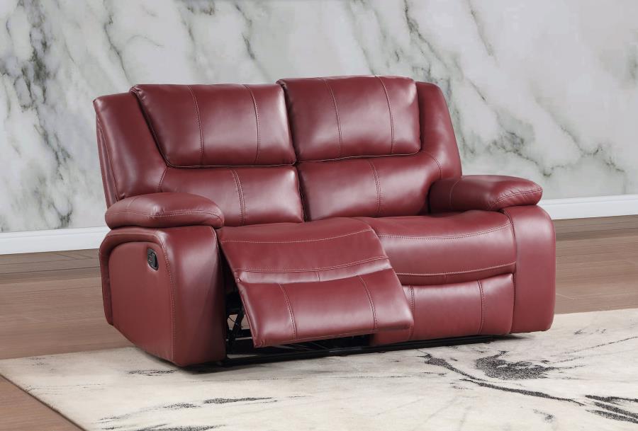 Camila Red Motion Loveseat