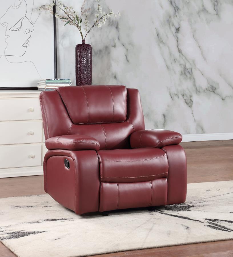Camila Red Glider Recliner