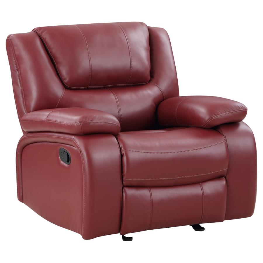 Camila Red Glider Recliner
