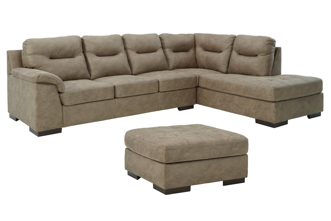 Maderla 2-Piece Sectional with Ottoman - PKG011003