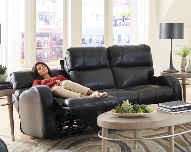 Angelo Power Headrest Power LayFlat Reclining Loveseat