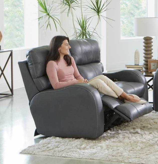 Angelo Power Headrest Power LayFlat Reclining Sofa 2
