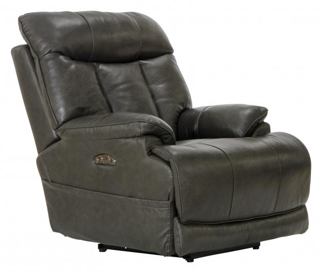 Naples Pwr Headrest w/Lumbar Pwr Lay Flat Recliner w/Ext Ottoman