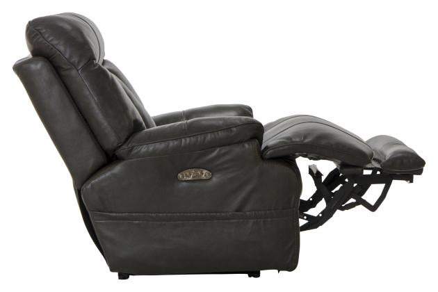 Naples Power Headrest Power Lay Flat Recliner w/Extended Ottoman