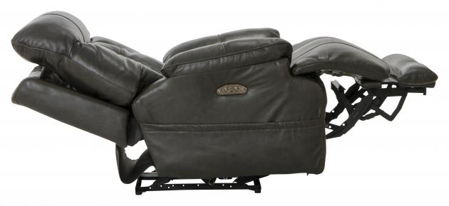 Naples Pwr Headrest w/Lumbar Pwr Lay Flat Recliner w/Ext Ottoman