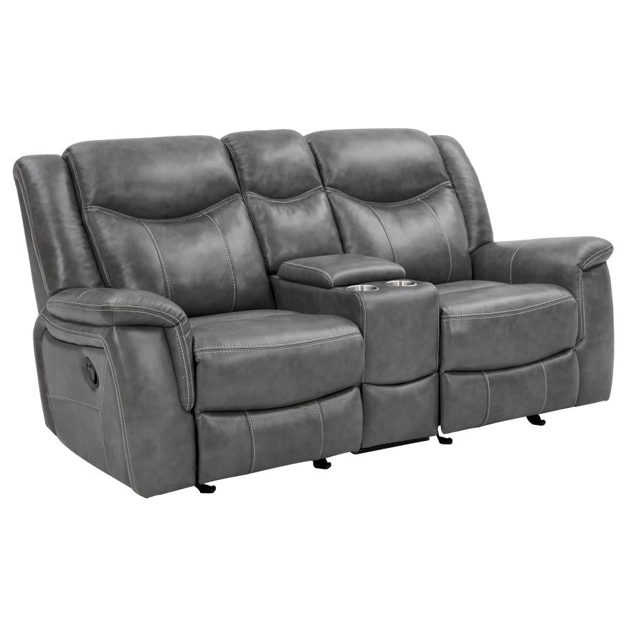 Conrad Grey 3 Pc Motion Sofa Set