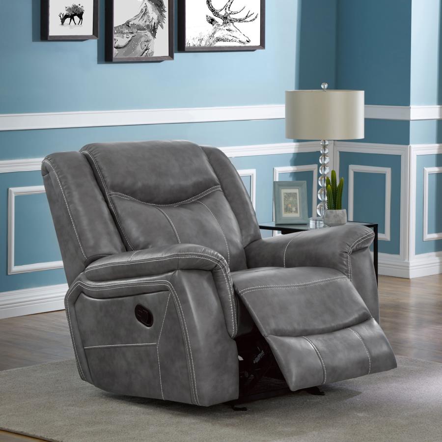 Conrad Grey Glider Recliner