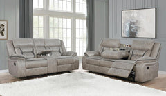 Greer Beige 2 Pc Motion Sofa Set