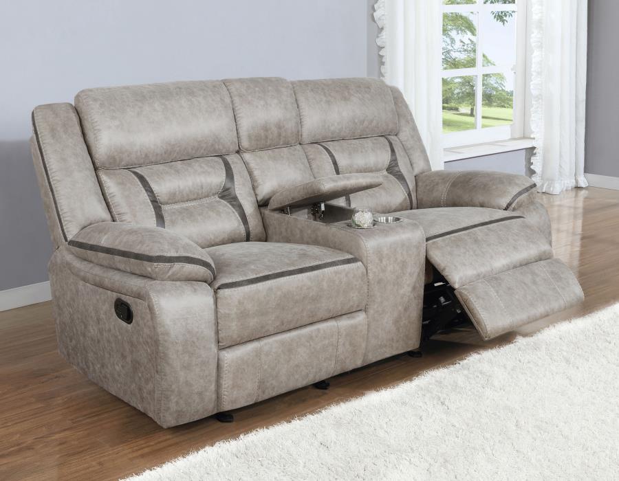 Greer Beige 3 Pc Motion Sofa Set