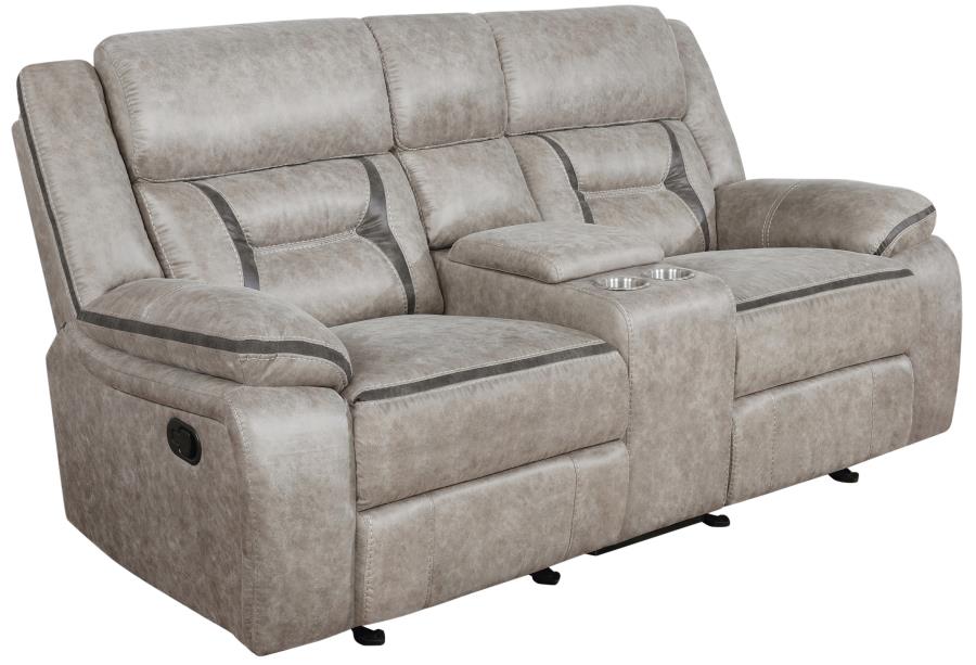 Greer Beige 3 Pc Motion Sofa Set