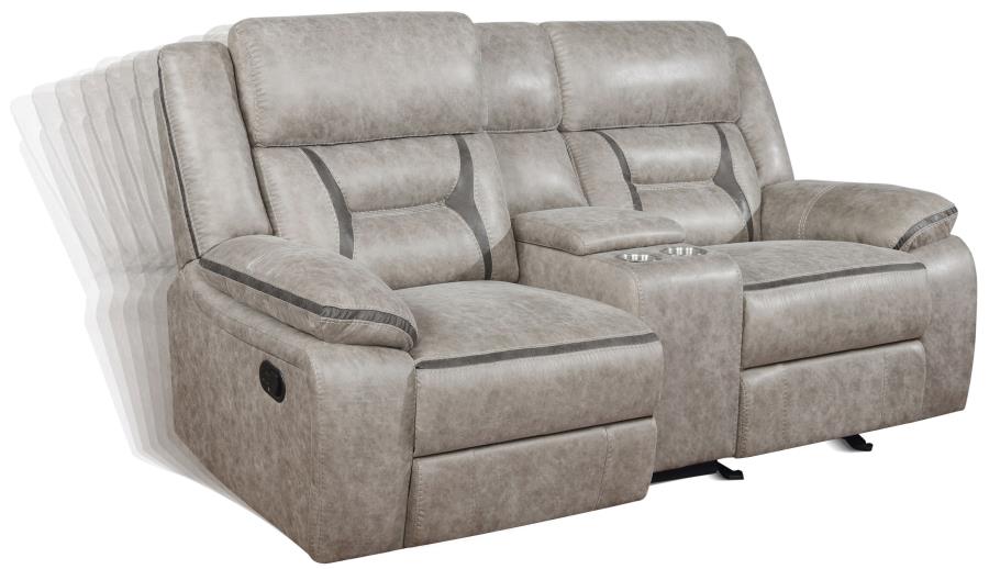 Greer Beige 3 Pc Motion Sofa Set