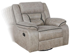 Greer Beige Swivel Glider Recliner
