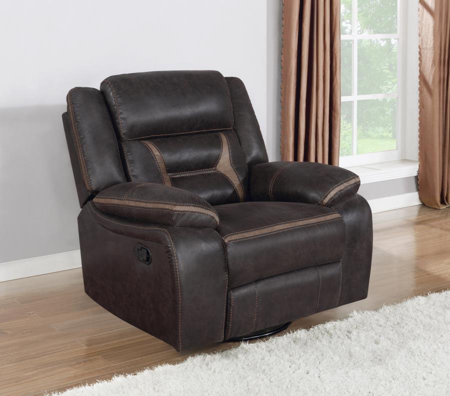Greer Beige Swivel Glider Recliner