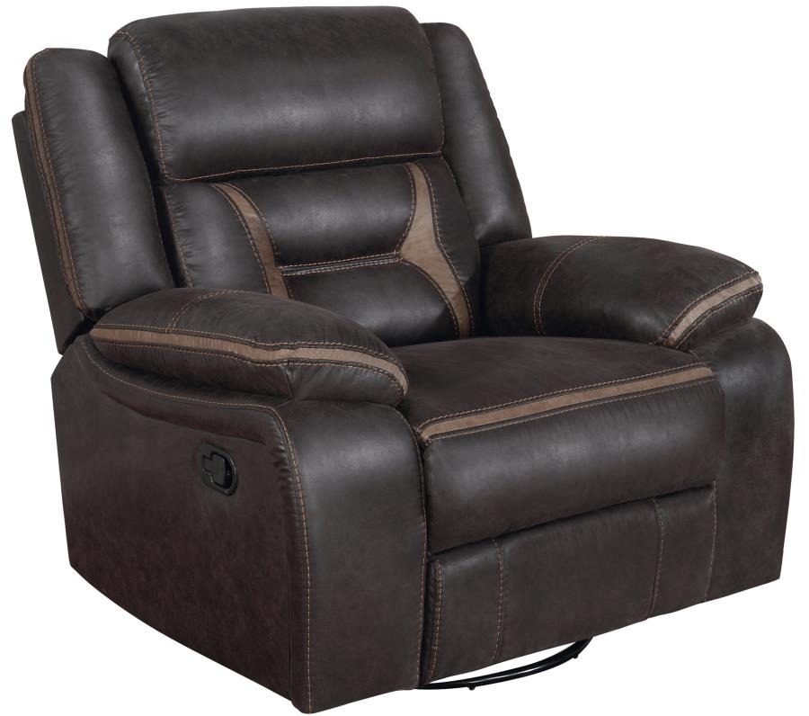 Greer Beige Swivel Glider Recliner