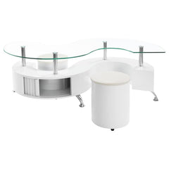 Buckley White Coffee Table