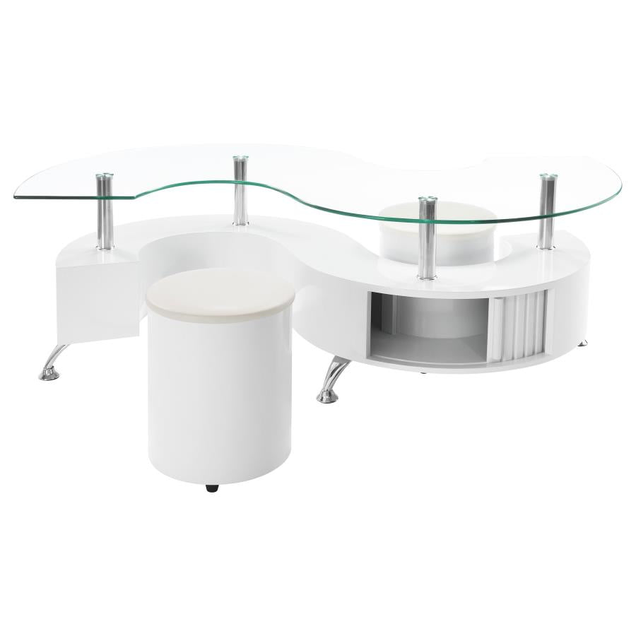 Buckley White Coffee Table