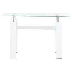 Dyer White Sofa Table