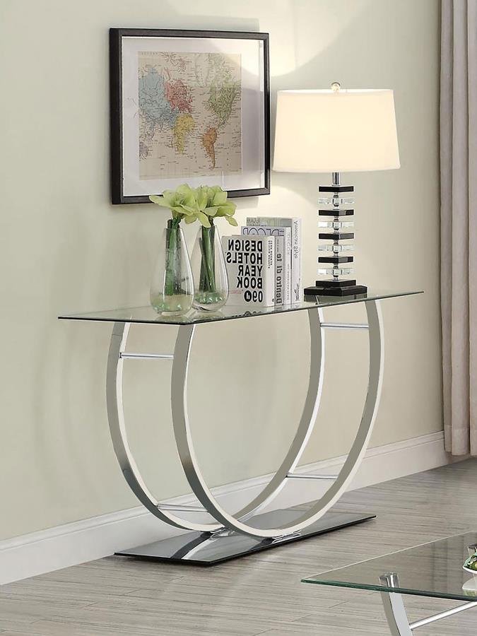 Danville Silver Sofa Table