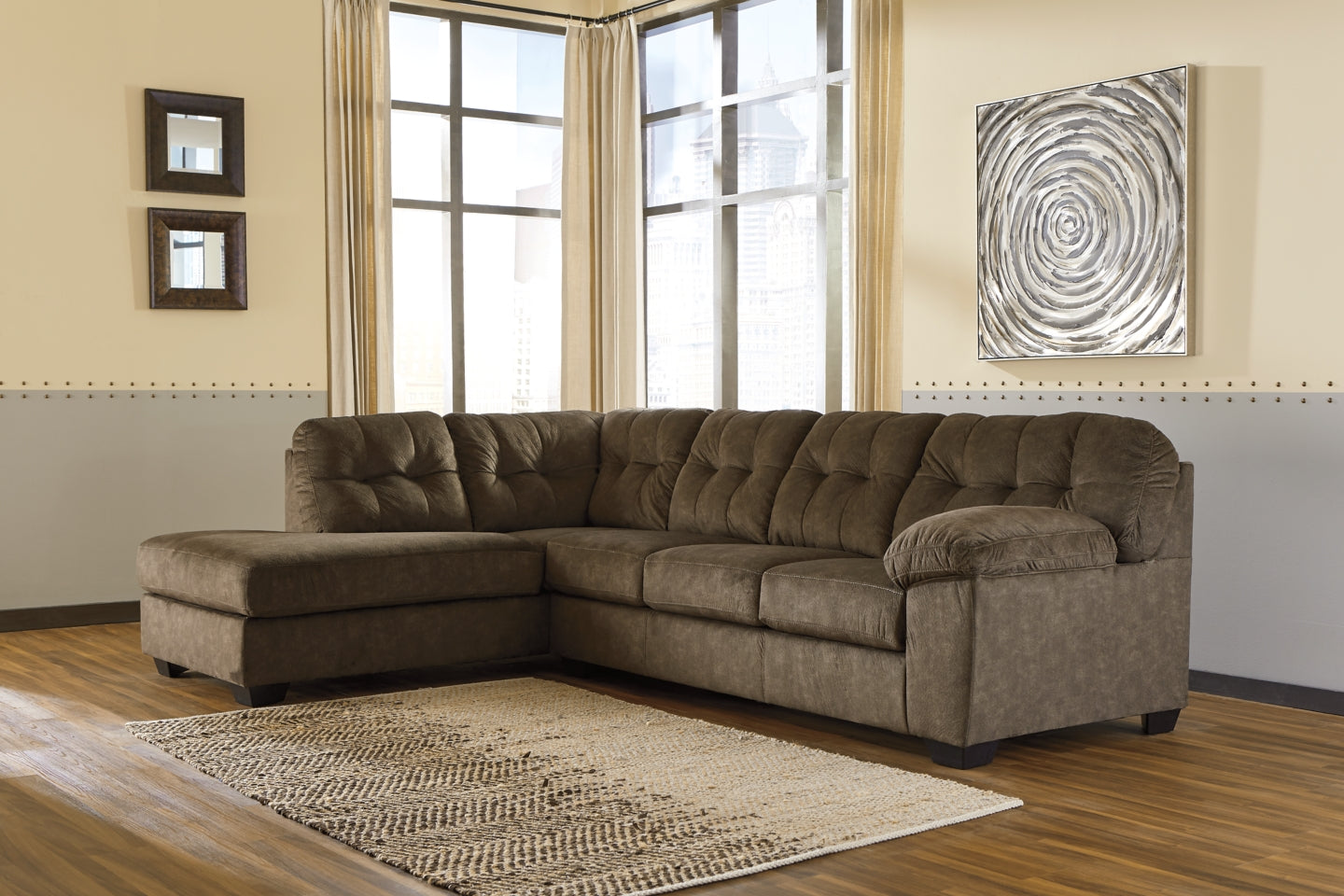 Accrington 2-Piece Sectional with Ottoman - PKG001583